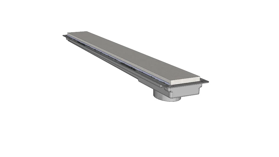 Ralo linear com caixa coletiva liso escovado – COSTA NAVARRO - (6cmX7cmX70cm)