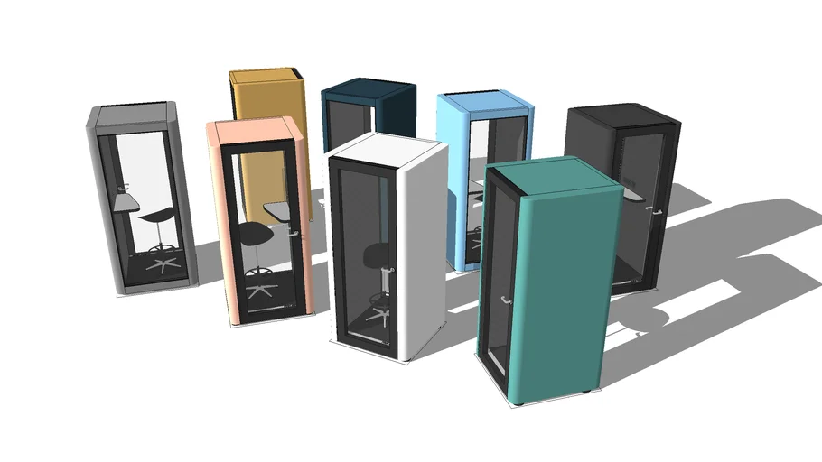 U-POD - EXSTOPOD Wintech pods Phone booth Model by Pooh