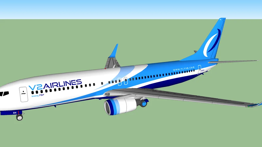 V2 Airlines (2013 [F]) - Boeing 737-8VG - "Waves"