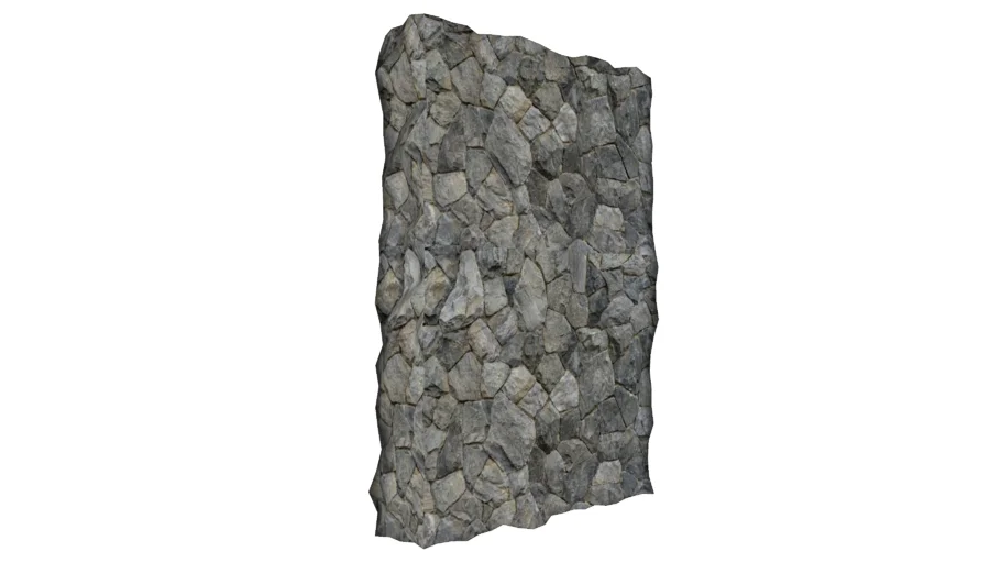 wall stone - muro de piedra 3d