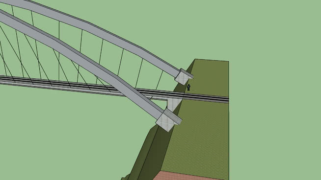 X Arch suspension bridge