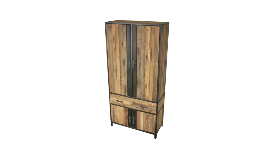 Armoire de style industriel CHIC196 (L:100cm) - collection CHIC