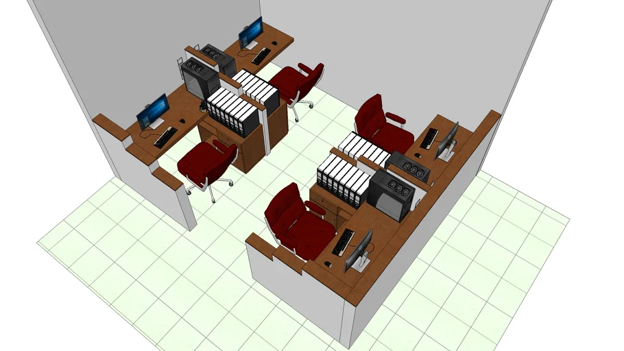 OFFICE SEATING ARRANGEMENT FOR 4 PERSONS