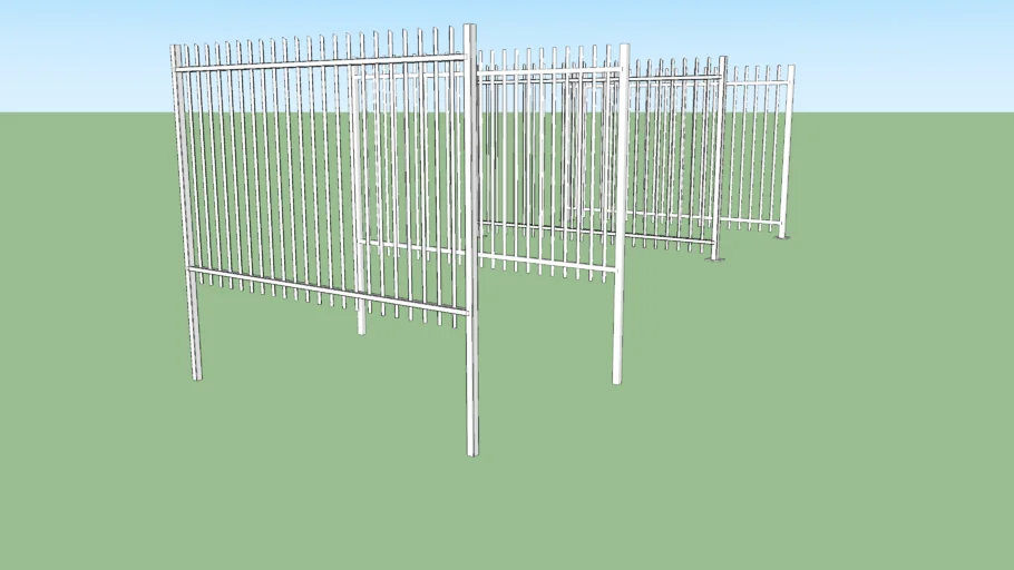 Jacksons Barbican Fencing 2.0m High Metal Security Fencing