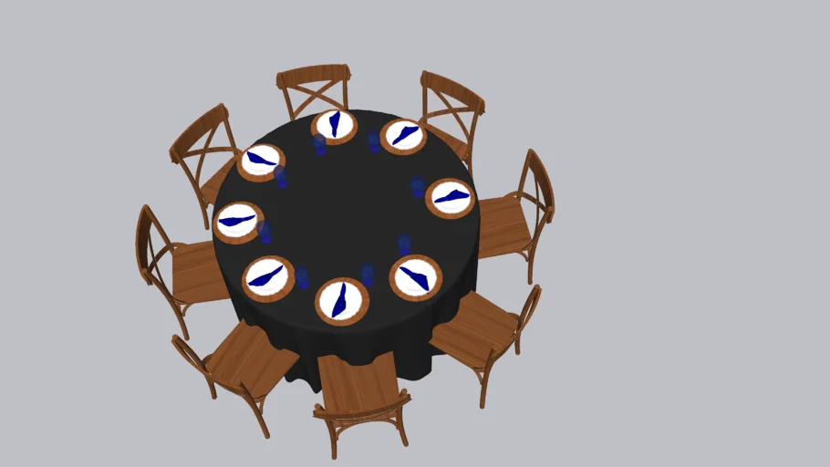 Mesa com 8 lugares