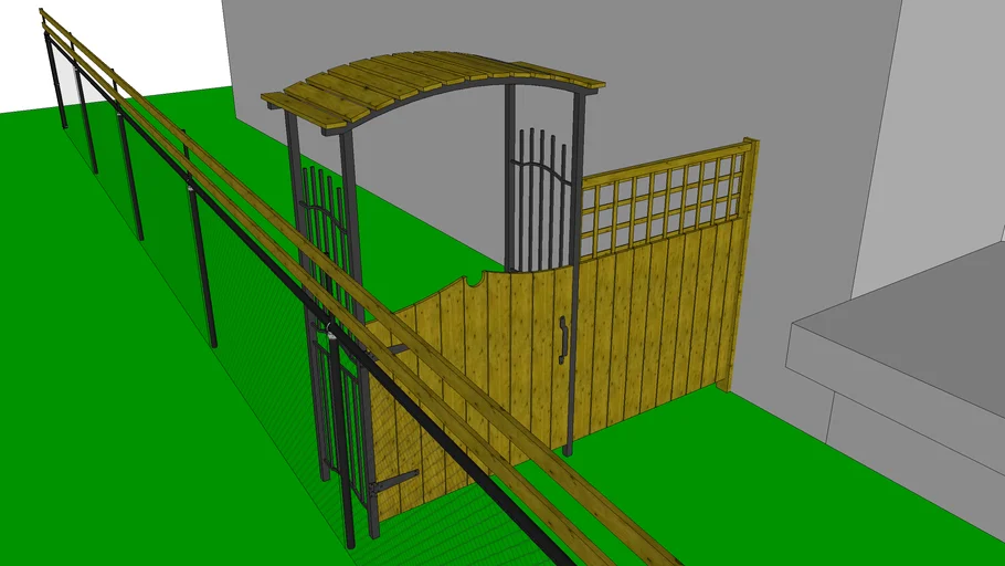 Arbor and Entrance Gate