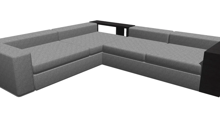sofa en L 3d 1