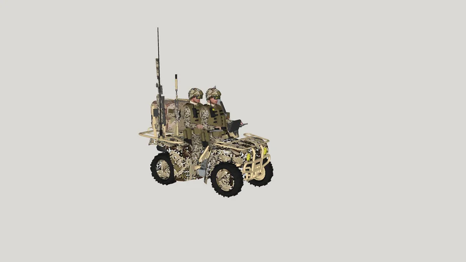 USMC MARINES MARINE DESERT SCOUT ATV VEHICLE