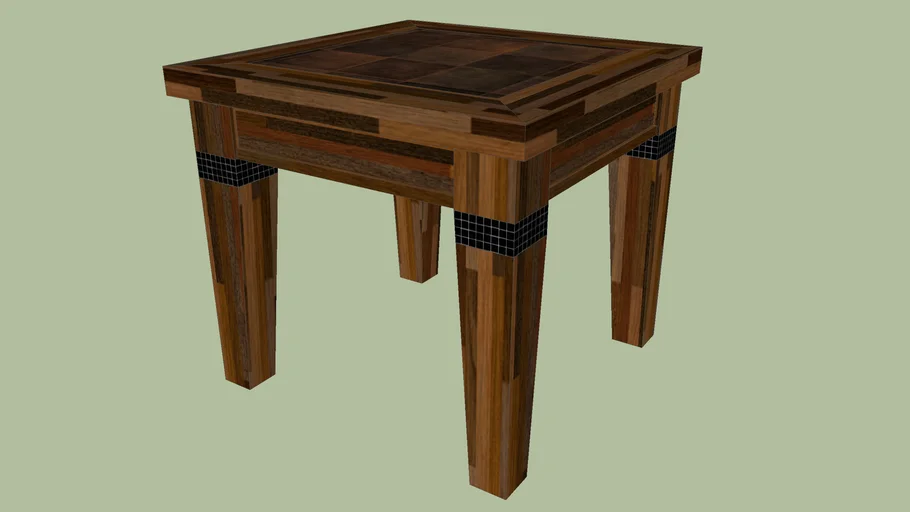 Wood End Table