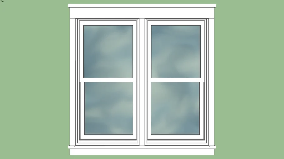 Double Hung Window 67 in by 64 In.