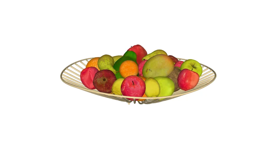 Kitchen Decorations: Bowl with Mixed Fruits