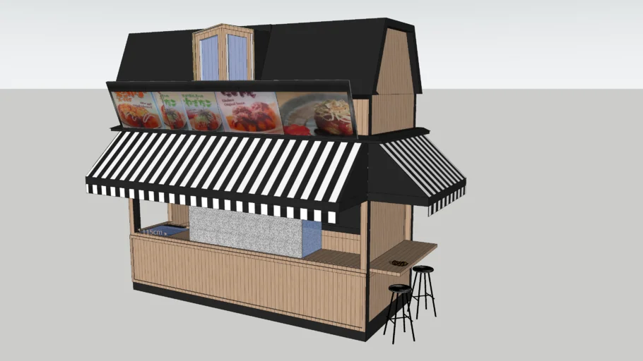 Wanaka takoyaki Japanese food retail kiosk cafe stand alone old vintage street snack japan shop store by babypetromax