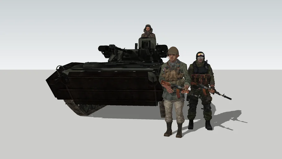 Russian Army BMP-2M BF3 Mechanized Infantry Fighting Vehicle Set 01