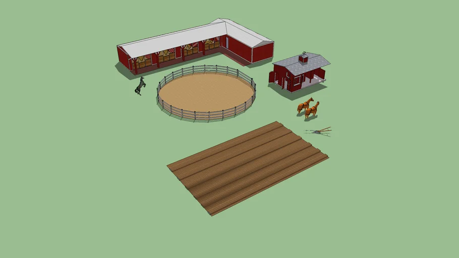 Horse Barn, Training Area