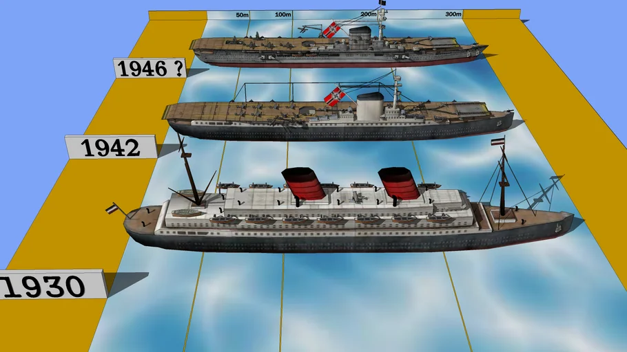 SS Europa (1928) aka KMS Europa (1942) evolution
