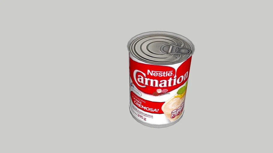 Lata de leche descremada