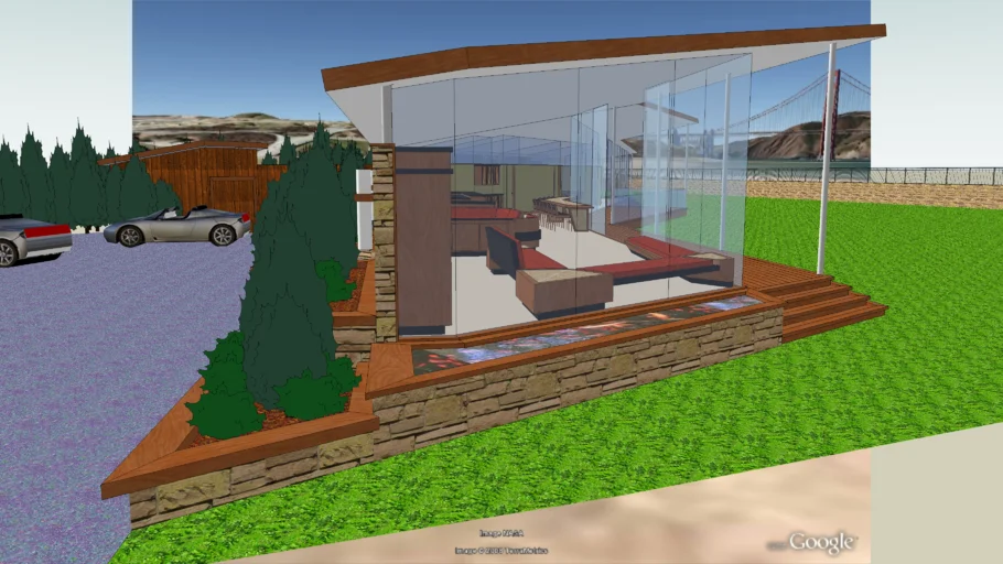 Crissy Field House – Exterior, Interior, & Site Plan. Geolocated