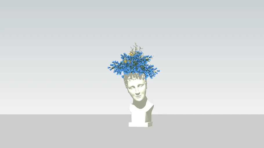 vase roman head