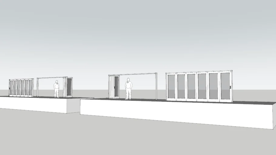 Simple folding sliding doors