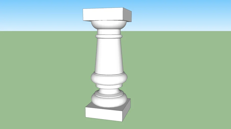 Compressed Urn Baluster