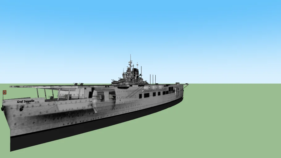 German aircraft carrier KMS Graf Zeppelin