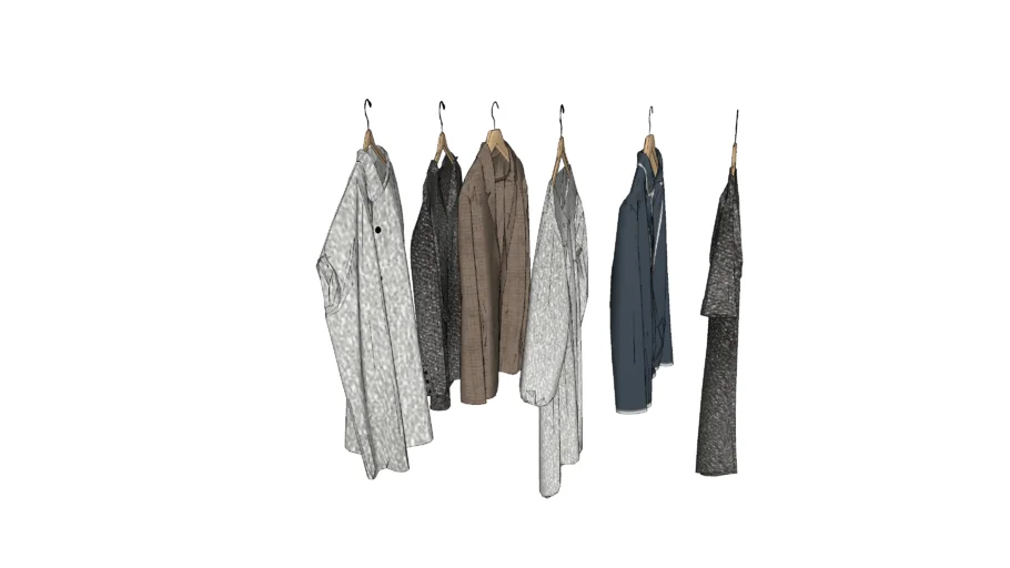 Long hanging clothes