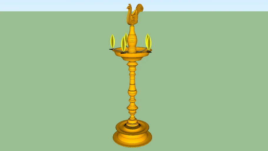 pooja peacock diya