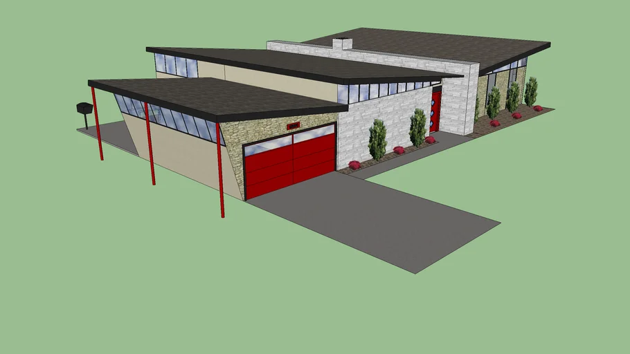 Mid-Century modern house 2,700sf