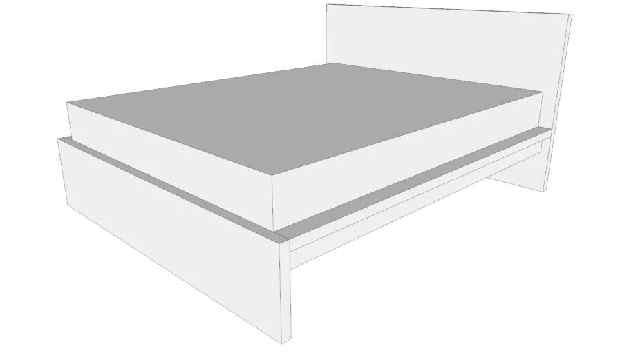 MALM bed 160x200 white