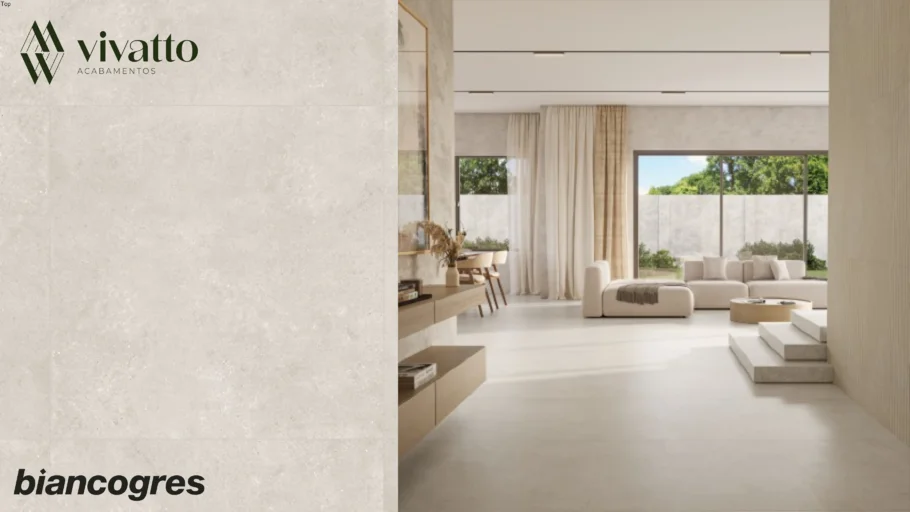 Stratus Grigio 90x90cm - Biancogres Porcelanato