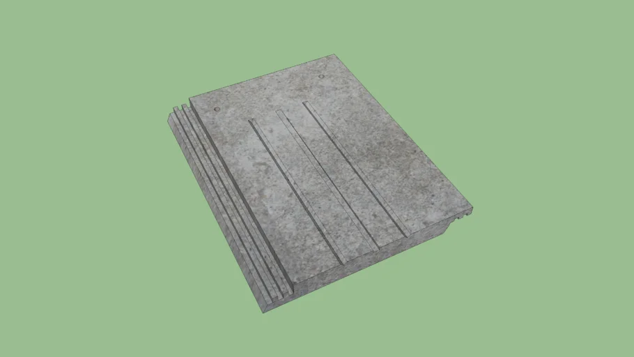 Telha plana de concreto