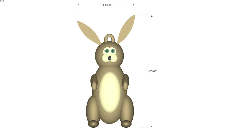 Rabbit pendant | 3D Warehouse