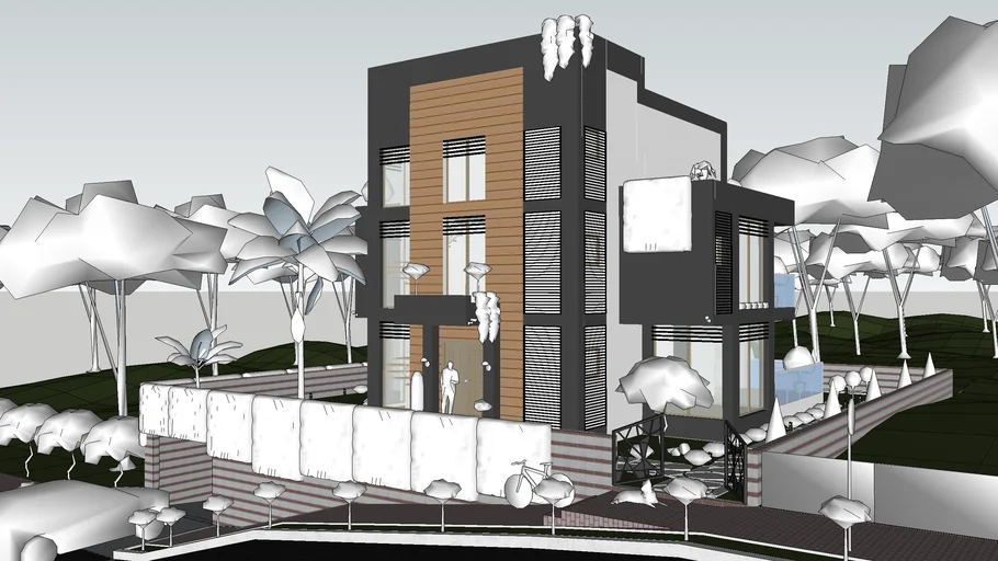 SKETCHUP TRİPLEKS VİLLA İBRAHİM KAR