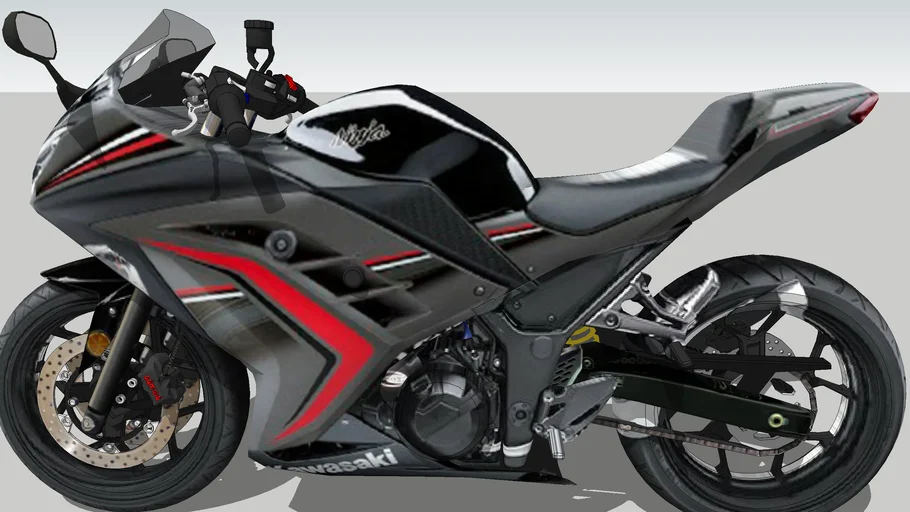 Kawasaki Ninja 250 les merah