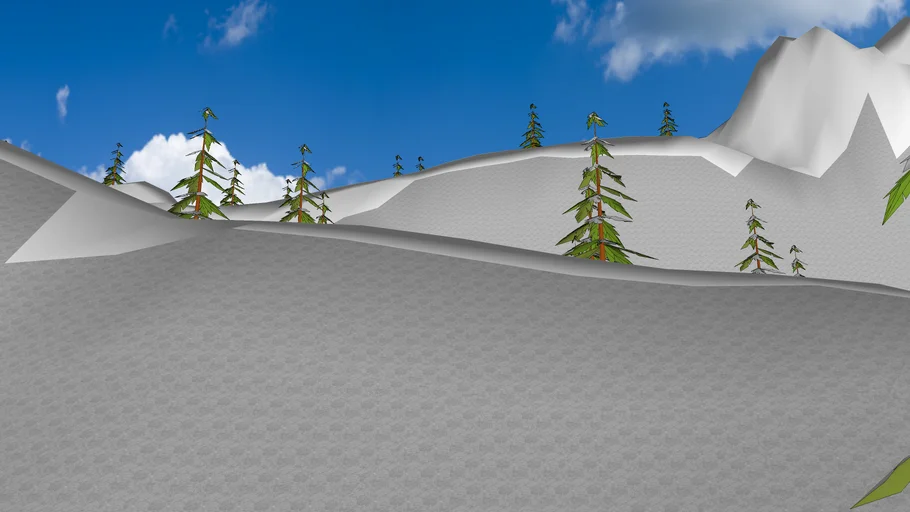 Snowy Mountain Terrain