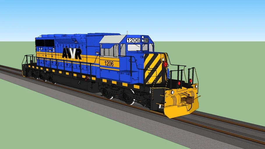 エコロD&D×2 EMD SD40 2 AWVR 1206 the Unstoppable - Model - 3D Warehouse