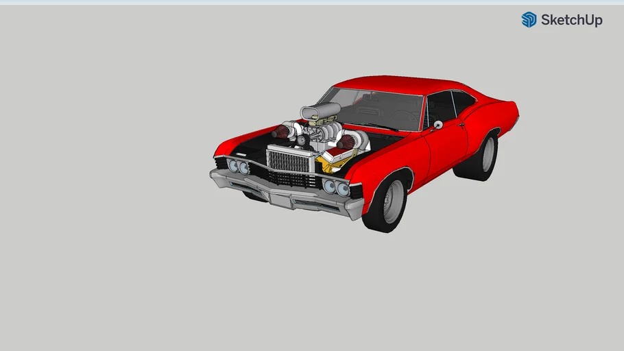 1967 Chevrolet Impala drag car