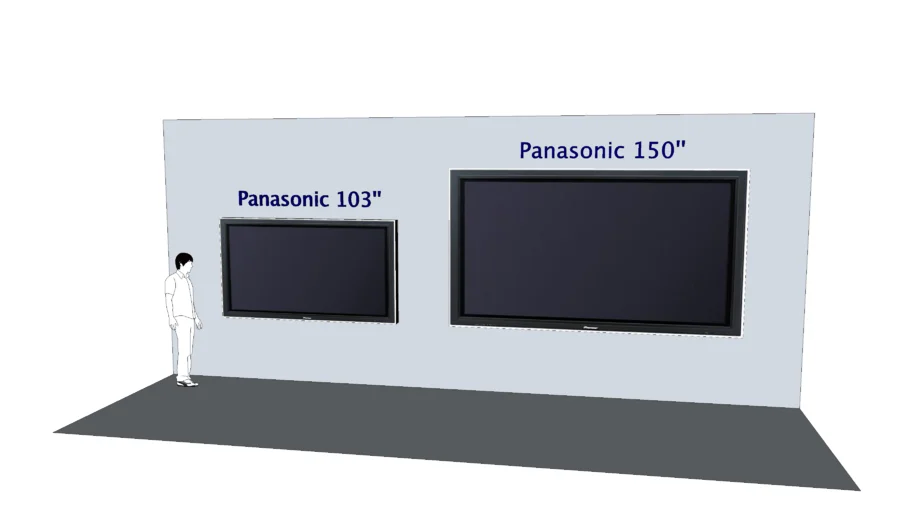 Panasonic 103'' and 150'' Plasma Screen