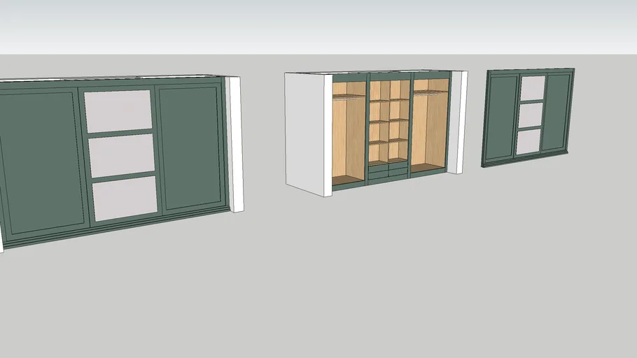 Wardrobe with sliding doors