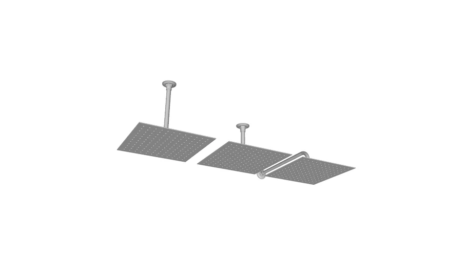 Chuveiro Quadrado de Teto Ultra Thin Loure 335 9302BR-CL - Kohler