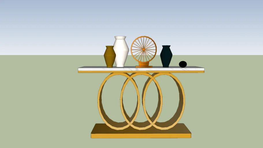 Stylish Gold Console Table by ZhafJ