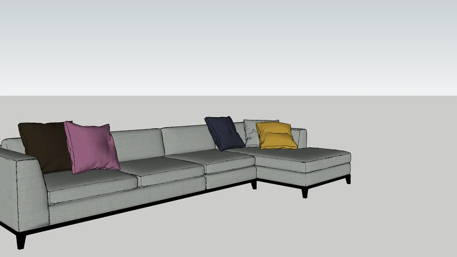 Sofa 3 lugares + chese
