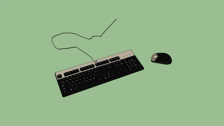 Computer keyboard and mouse