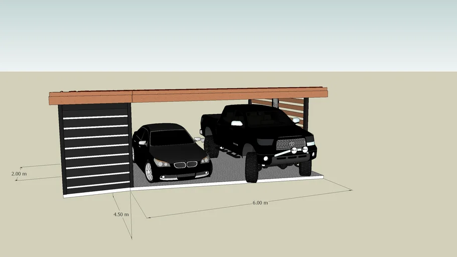 Garage, car ports, โรงจอดรถ 6m*4.5m
