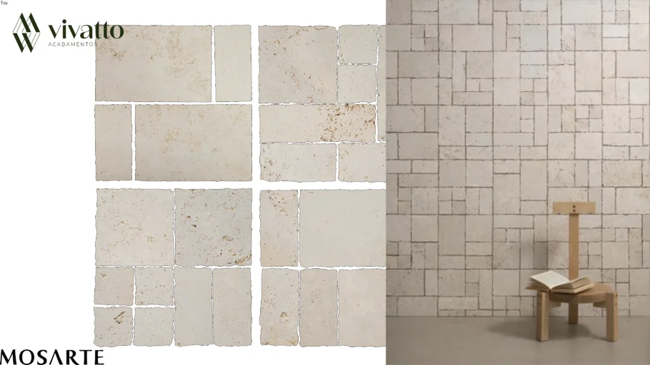 Mosaico Gio Clássico 28,9x28,9cm - Mosarte Pedra Natural