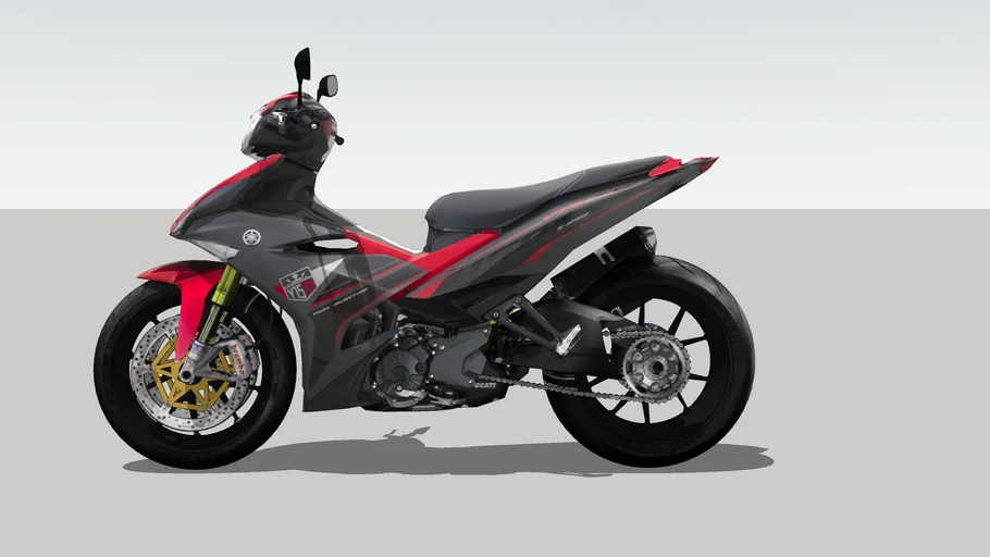 Yamaha mx king red silver