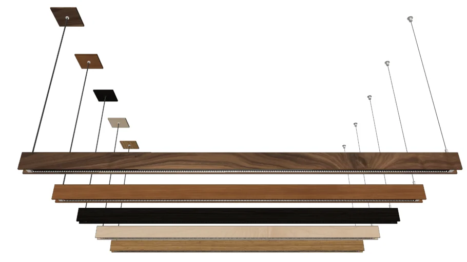 Glide Wood Up/Down - End Feed Suspension