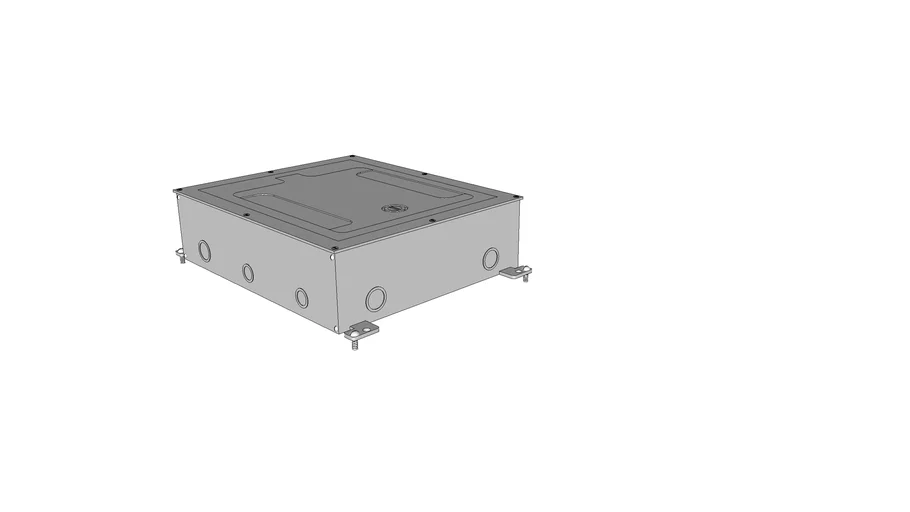 Floor Box Rectangle 14.75x4.125x12.625