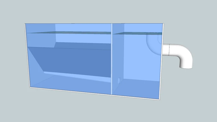 Aquaponics system 8x3.4 guppy breeding container