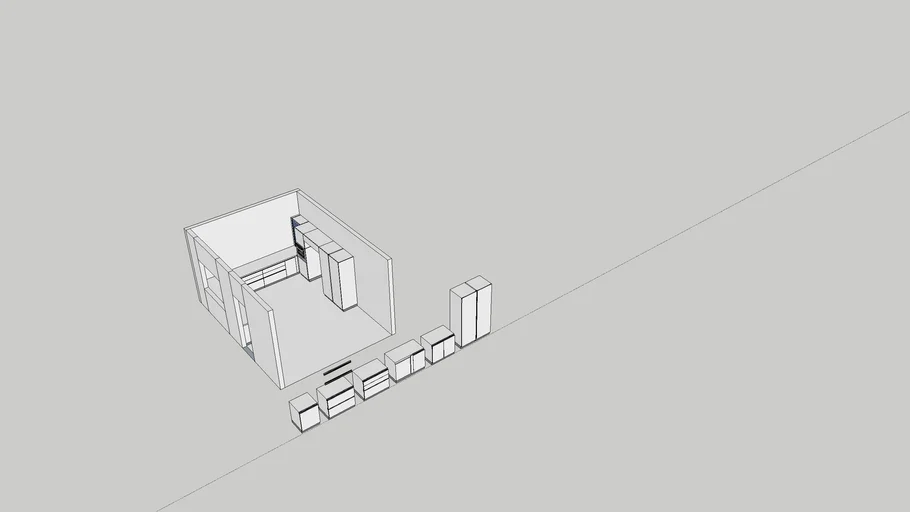 Gola profile Kitchen Cabinets